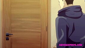 This arousing anime babe dripping wet sexual appeal with ripped of clothes