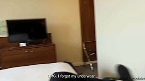 Stepmother and Son Share Hotel Bed Leading to Voyeur Taboo Fun