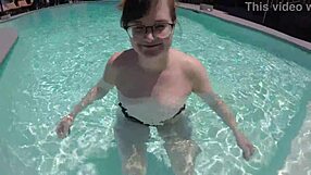 Gigi Breeze Gives Intense Blowjob By The Outdoor Pool With Choking And Gagging