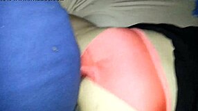 Orange satin panties fucking and cumshot