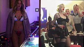 Manic Sabrina indulges in pinball fetish