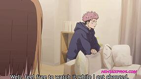 This arousing anime babe dripping wet sexual appeal with ripped of clothes