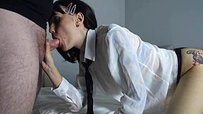 Shy Kobeni Fucked To Orgasm By Sunako Kirishiki