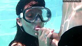 Minnie Manga And Eduard Cum Underwater In The Pool! So Hot!