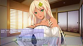 Akumeru Family Asaka Route Footjob Scene
