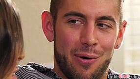 i'm overwhelmed by my first encounter with trans woman korra del rio, experiencing deepthroat, anal, and riding her monster cock in various positions