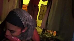 Arab teen flaunts big tits in military whorehouses