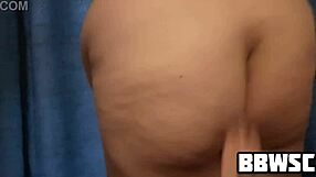 i love my bbw wife's striptease and fat ass spanking from pov.