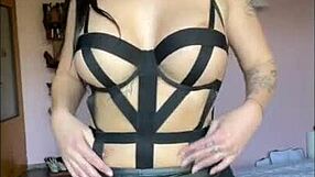 Mistress with big tits and tattoos awaits your ass worship session. Join now for solo fun.