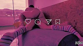 Young Step-Sister Bent Over For Anal Fucking And Cumming!