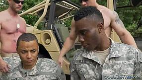 Black man fucks his boxer while sexy gay dudes watch in Atlanta