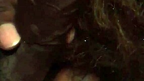 Feeling the intense pleasure of black blowjob leading to mouthful cumshot