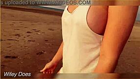 FLASHING TITS at the Sunset!