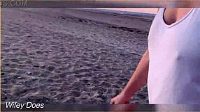 FLASHING TITS at the Sunset!