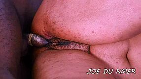 at the pool, the couple has fun in the sun