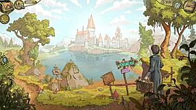 Innocent brunette teen with big tits plays in Sad Crab Witches game