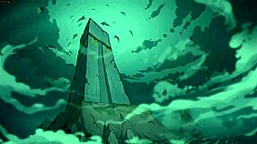 Innocent brunette teen with big tits plays in Sad Crab Witches game