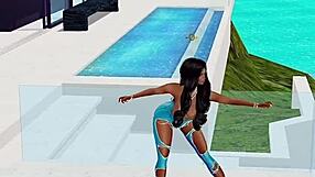 indian hentai girl gets rough interracial sex at mansion