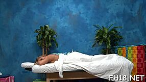 Massage Babe Gets Oiled Ass Drilled By Masseur