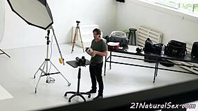 Ever seen a high-heeled model fucked hard like this? She rides wild.