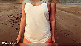 FLASHING TITS at the Sunset!