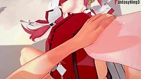 Yae Miko gets fucked hard in Genshin Impact fantasy