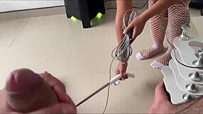 Sexy Nurse Contract For Cleaning Paid With Big Tits Cumshot