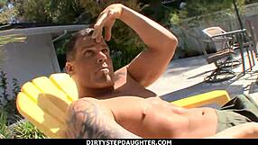 Dirty Stepdaughter Kenna Kane Washes Car And Cock With Facial