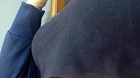 Smoking Fetish: Blonde Model Nudes Sexy Tits In Erotic Pose.