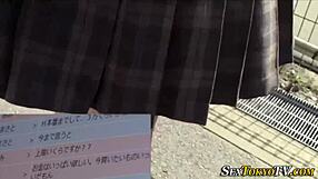 Japanese Teenager Fucked In Uniform Outdoors