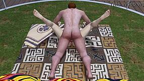 Redhead guy fucks sexy blonde during the game