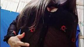 EN EL NOMBRE DEL PADRASTRO, HIJASTRO Y ESPIRITU SEXUAL AMEN, HIJASTRA SEXY MENEA SU AJUSTADA VAGINA CON LENCERIA SEXY!!