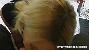 Skinny Blond Amateur Wants To Suck Cocks