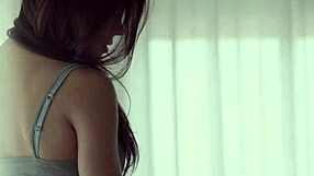 petite euro fingers her shaved pussy