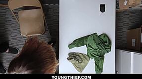 thick natural big tits teen 18+ dakota rain caught shoplifting lets tattooed officer fuck her at work for freedom