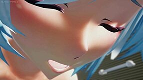 Miku gets wet in pool teasing 😏