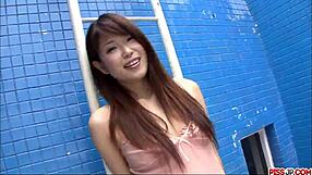 Yuuno Hoshi does perfect solo masturbation on cam, squirting in lingerie - more at pissjp com!