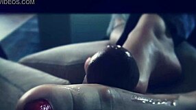 Want to see my homemade footjob fantasy? I'll stroke your cock with my feet!