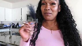 Joi’s black beauty and big tits naked doggystyle and anal sex