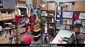 mall cop, take advantage of this redhead thief?