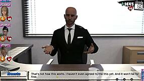 Babysitter starts new office routine