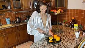 Gina Gerson and Kate Rich Share Kisses and Lesbian Sex at Home