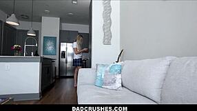 Blonde stepdaughter Chloe Rose wants to suck her stepfather’s big dick before school