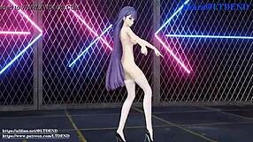 mmd raiden mei shakes it in chinese dress