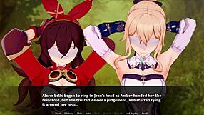 Intense Lesbian Gangbang With Toys And Blowjobs In Klee Prank Adventure