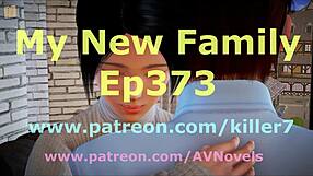 My new family episode 373 featuring redhead teen and cartoon characters.