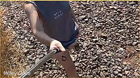 Wife Flashing in Ripped Shirt Public Dare! Wow!