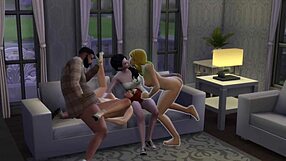 Introduced to new family orgy in Sims 4 😈