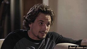 Hey, Watch Me Suck This Thick Hard Cock Like Crazy. My Stepsis Can't Resist It Either!