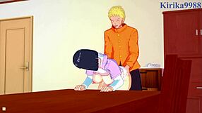 hinata hyuga and naruto uzumaki have intense creampie sex in naruto hentai
